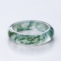 Song Yne Moss Agate Healing Balance Ring