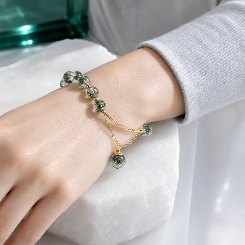 Song Yne Green Phantom Confidence & Luck Charm Bracelet