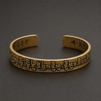 Song Yne Mahāpratisarā Mantra Healing & Protection Brass Bangle