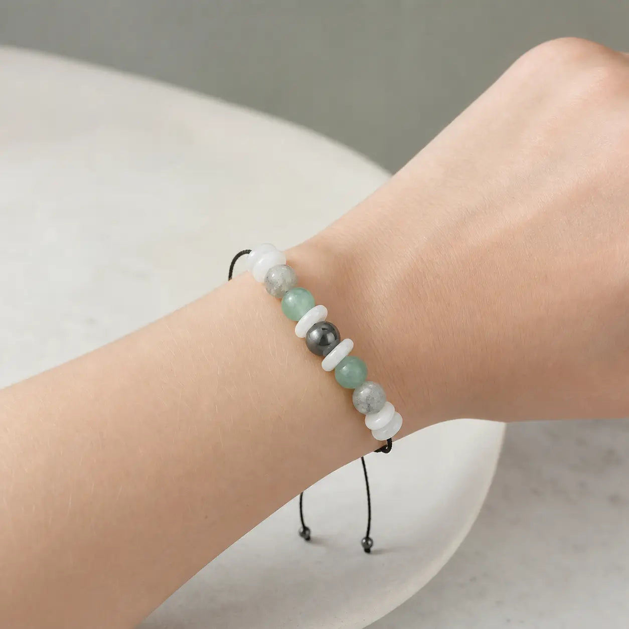 Song Yne Labradorite Moonstone Menopause Healing Bracelet
