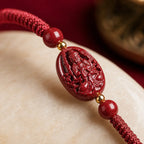 Song Yne Chinese Zodiac Natal Buddha Cinnabar Protection Bracelet