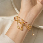 Song Yne Citrine Multi Layer Joy & Abundance Bracelet