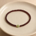 Song Yne 3mm Garnet Hetian Jade Stability & Calm Bracelet