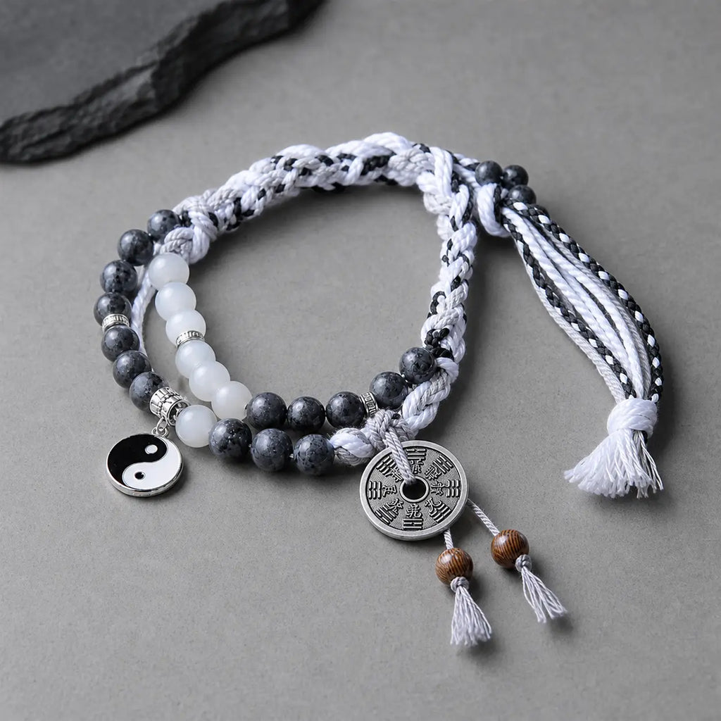 Song Yne Mountain Ghost Coin Yin Yang Protection & Strength Bracelet