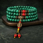 Song Yne 108 Malachite Mala Anti-Anxiety & Protection Bracelet