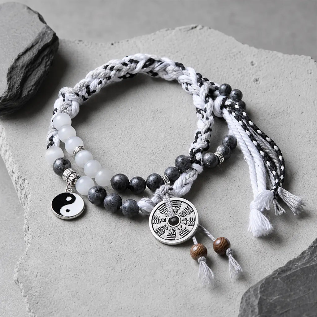 Song Yne Mountain Ghost Coin Yin Yang Protection & Strength Bracelet