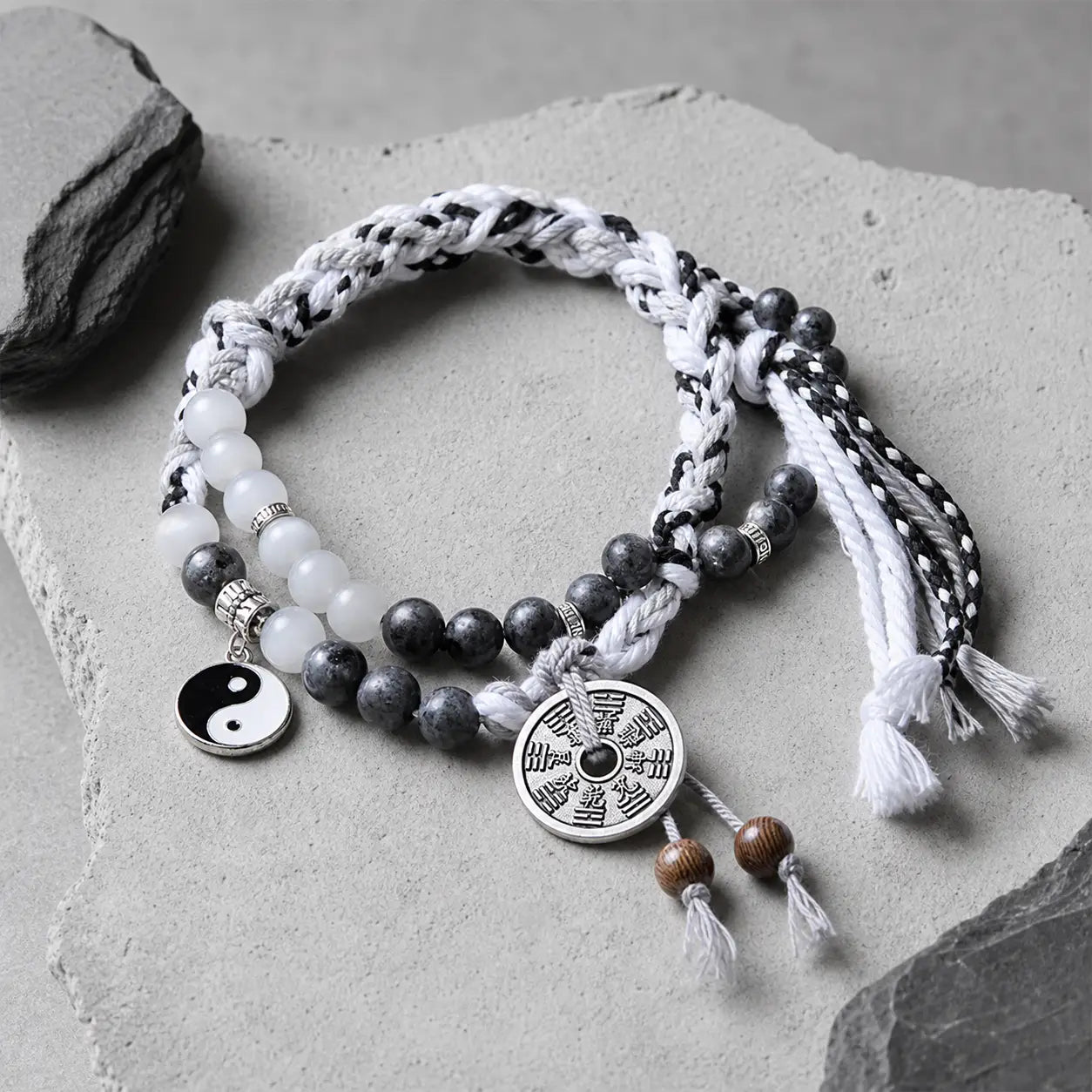Song Yne Mountain Ghost Coin Yin Yang Protection & Strength Bracelet