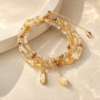 Song Yne Citrine Multi Layer Joy & Abundance Bracelet