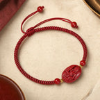 Song Yne Chinese Zodiac Natal Buddha Cinnabar Protection Bracelet