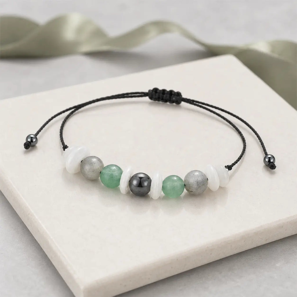 Song Yne Labradorite Moonstone Menopause Healing Bracelet
