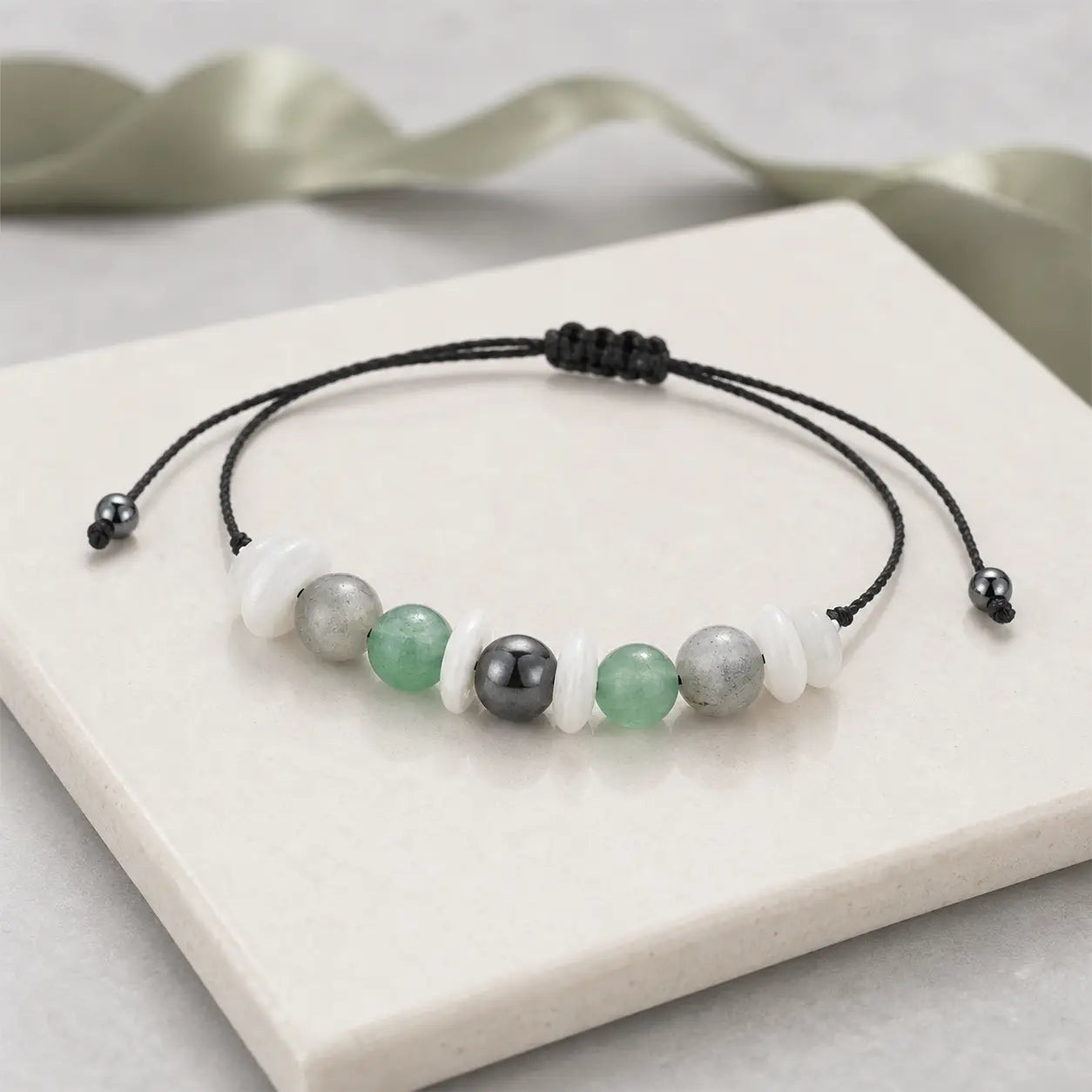 Song Yne Labradorite Moonstone Menopause Healing Bracelet