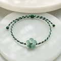 Song Yne Flower Jade Hand-Woven Prosperity Bracelet