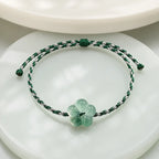 Song Yne Flower Jade Hand-Woven Prosperity Bracelet