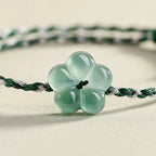 Song Yne Flower Jade Hand-Woven Prosperity Bracelet
