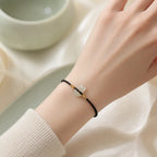 Song Yne Hetian Jade Rabbit Protection & Luck String Bracelet