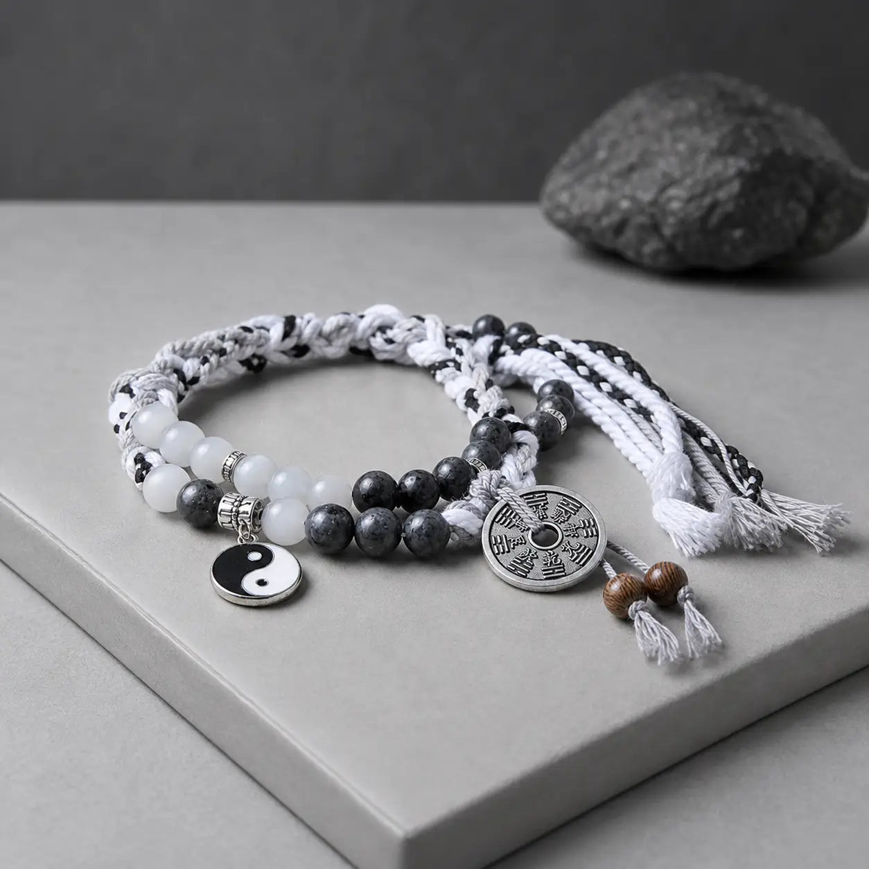 Song Yne Mountain Ghost Coin Yin Yang Protection & Strength Bracelet