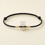 Song Yne Hetian Jade Rabbit Protection & Luck String Bracelet