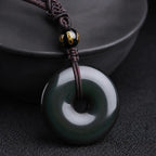 Song Yne Tibetan Obsidian Protection Necklace