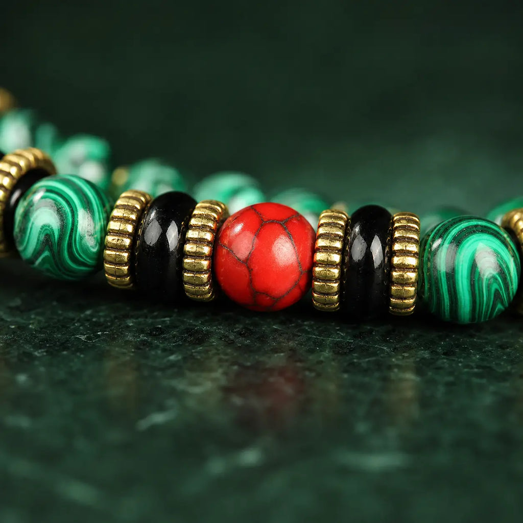 Song Yne 108 Malachite Mala Anti-Anxiety & Protection Bracelet