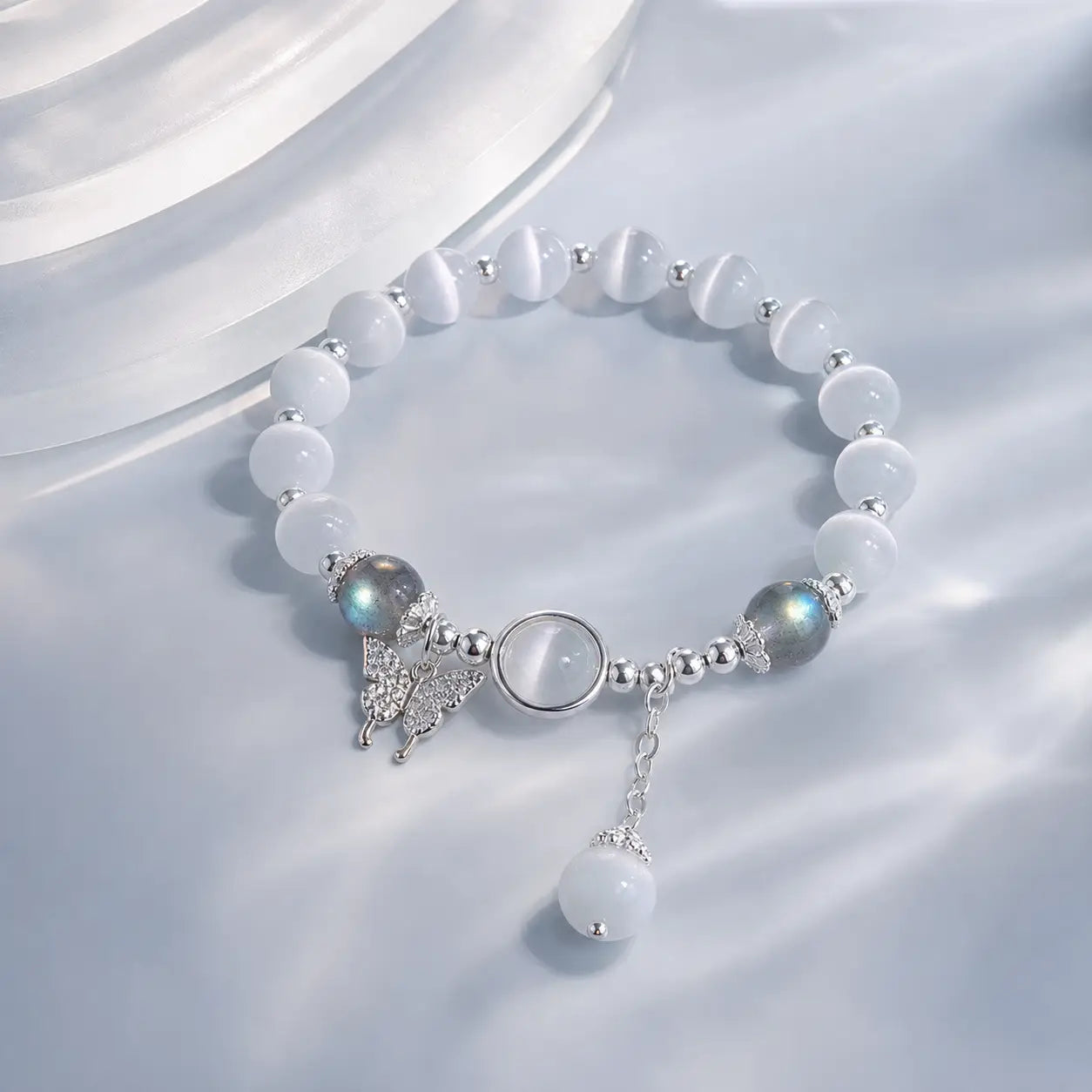 Song Yne Cat's Eye Butterfly Luck & Peace Bracelet