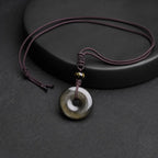 Song Yne Tibetan Obsidian Protection Necklace