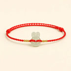 Song Yne Hetian Jade Rabbit Protection & Luck String Bracelet