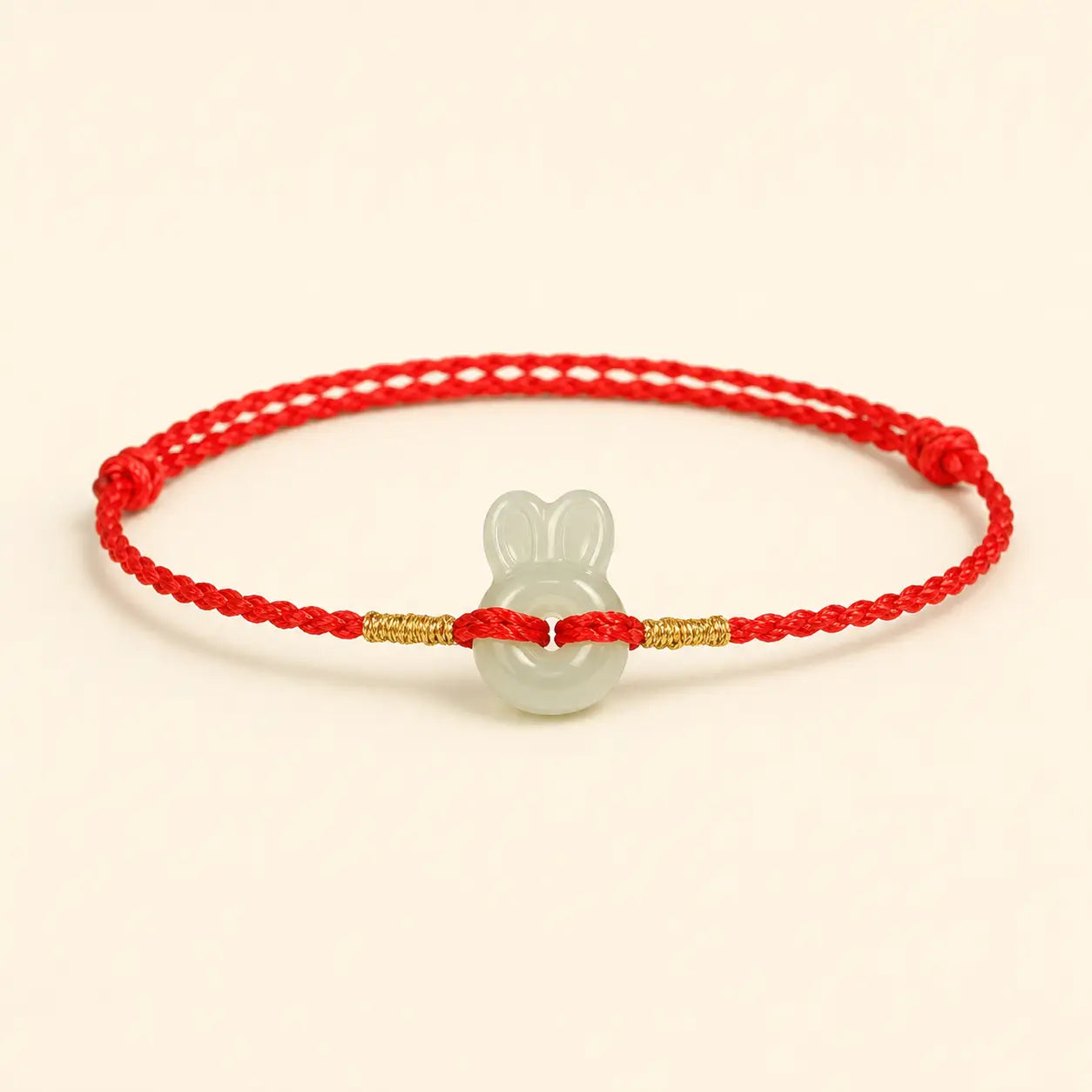Song Yne Hetian Jade Rabbit Protection & Luck String Bracelet