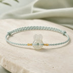 Song Yne Hetian Jade Rabbit Protection & Luck String Bracelet