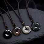 Song Yne Tibetan Obsidian Protection Necklace