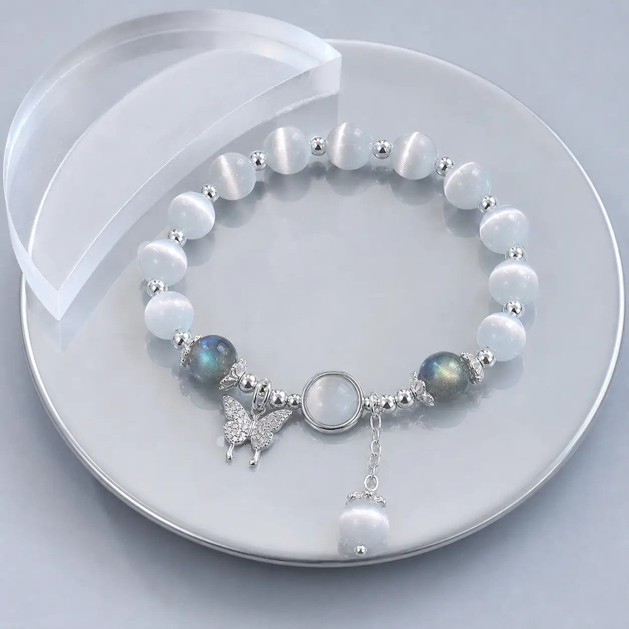 Song Yne Cat's Eye Butterfly Luck & Peace Bracelet