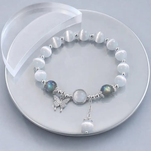 Song Yne Cat's Eye Butterfly Luck & Peace Bracelet