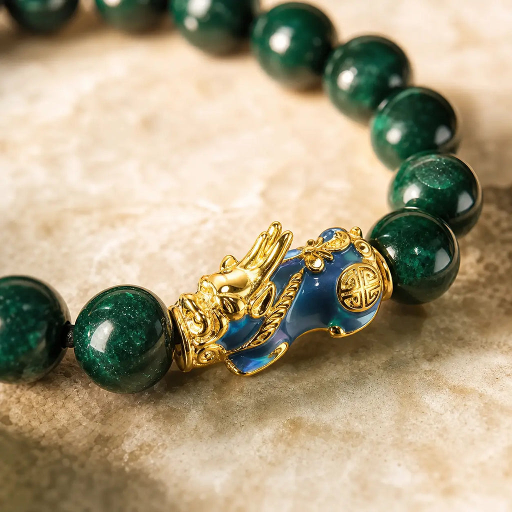 Song Yne Feng Shui Pixiu Jade Wealth & Protection Bracelet