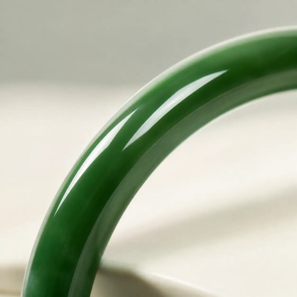 Song Yne Cyan Jade Longevity & Blessing Bangle