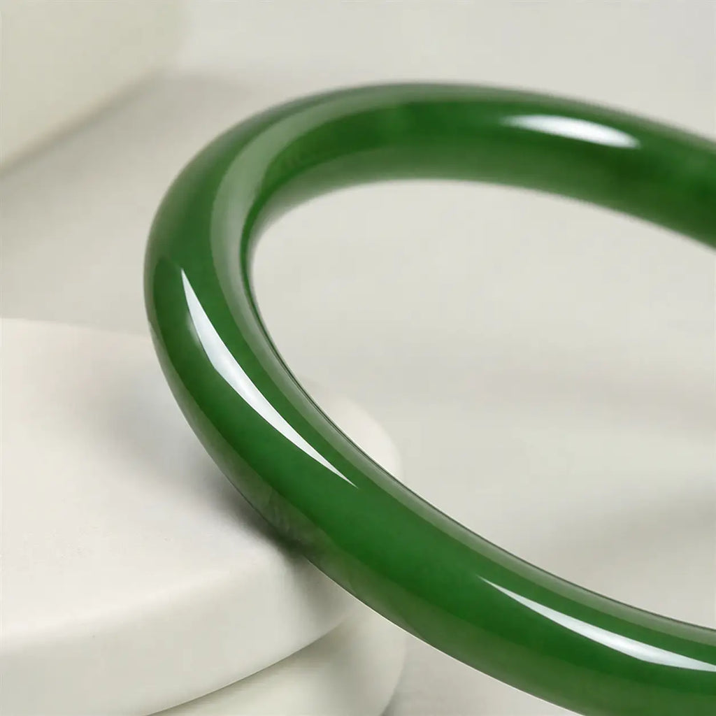 Song Yne Cyan Jade Longevity & Blessing Bangle