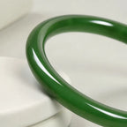 Song Yne Cyan Jade Longevity & Blessing Bangle