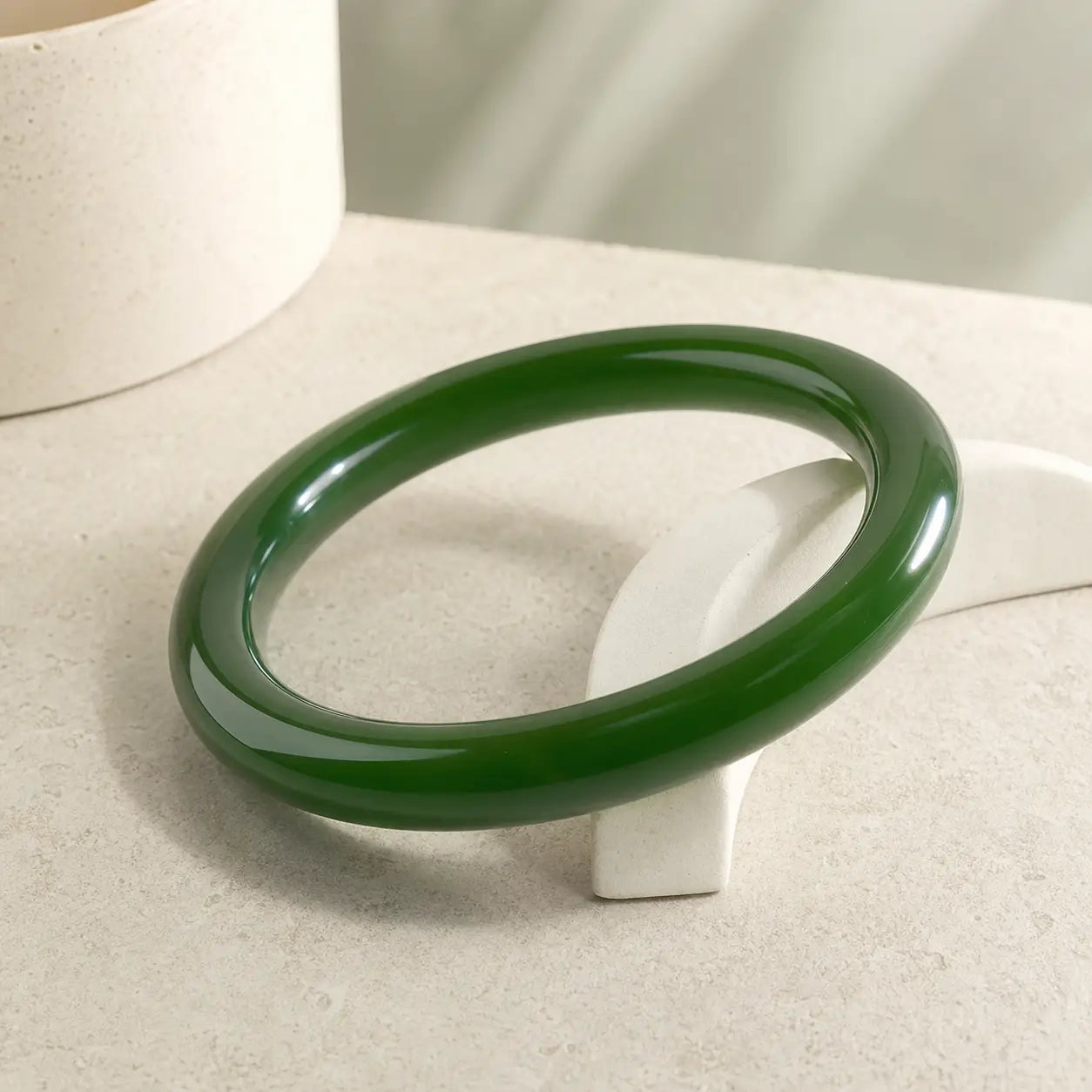 Song Yne Cyan Jade Longevity & Blessing Bangle
