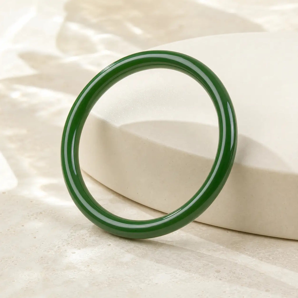 Song Yne Cyan Jade Longevity & Blessing Bangle