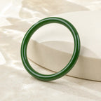 Song Yne Cyan Jade Longevity & Blessing Bangle