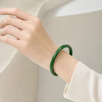 Song Yne Cyan Jade Longevity & Blessing Bangle