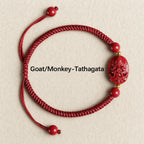 Song Yne Chinese Zodiac Natal Buddha Cinnabar Protection Bracelet