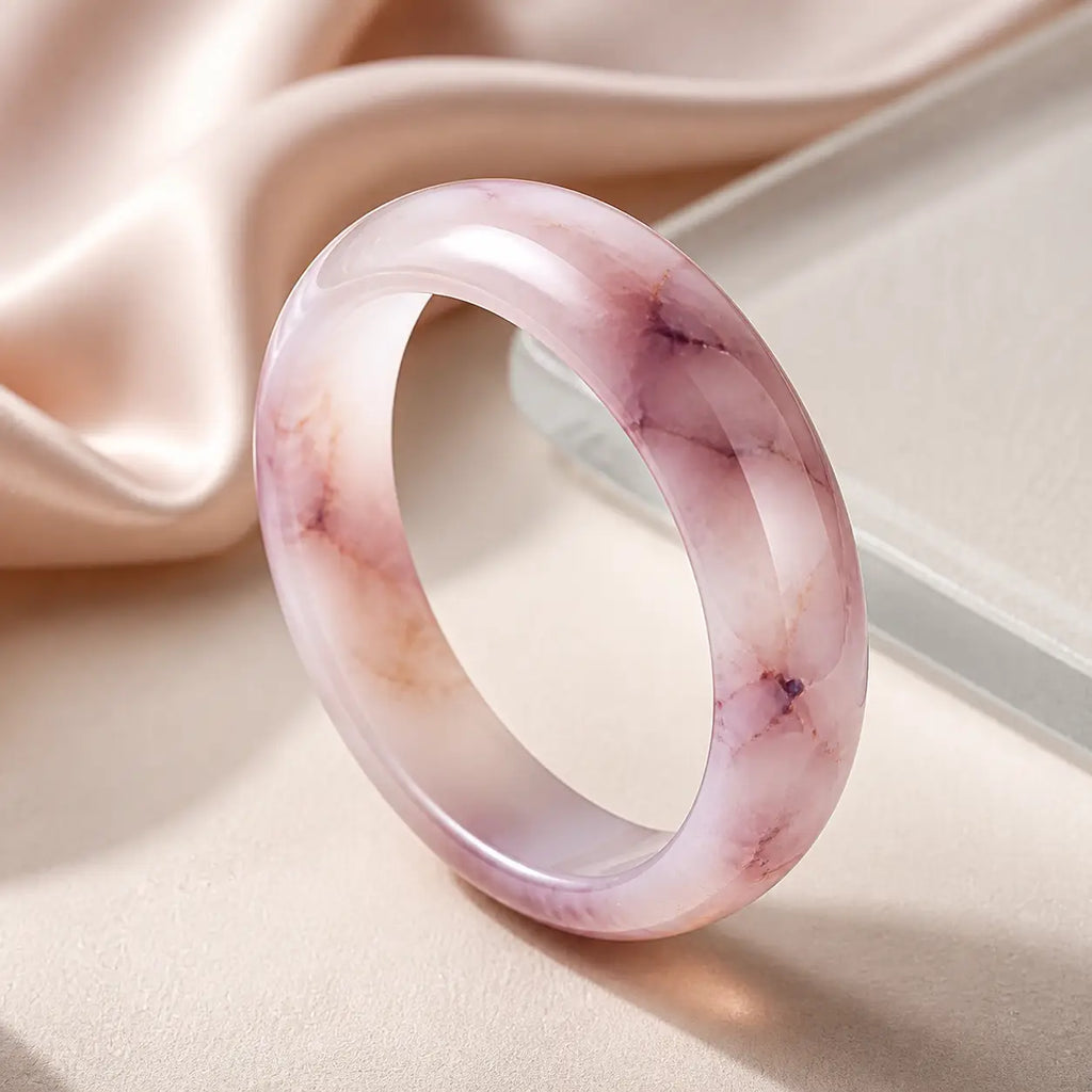 Song Yne Purple Jade Happiness & Protection Bangle