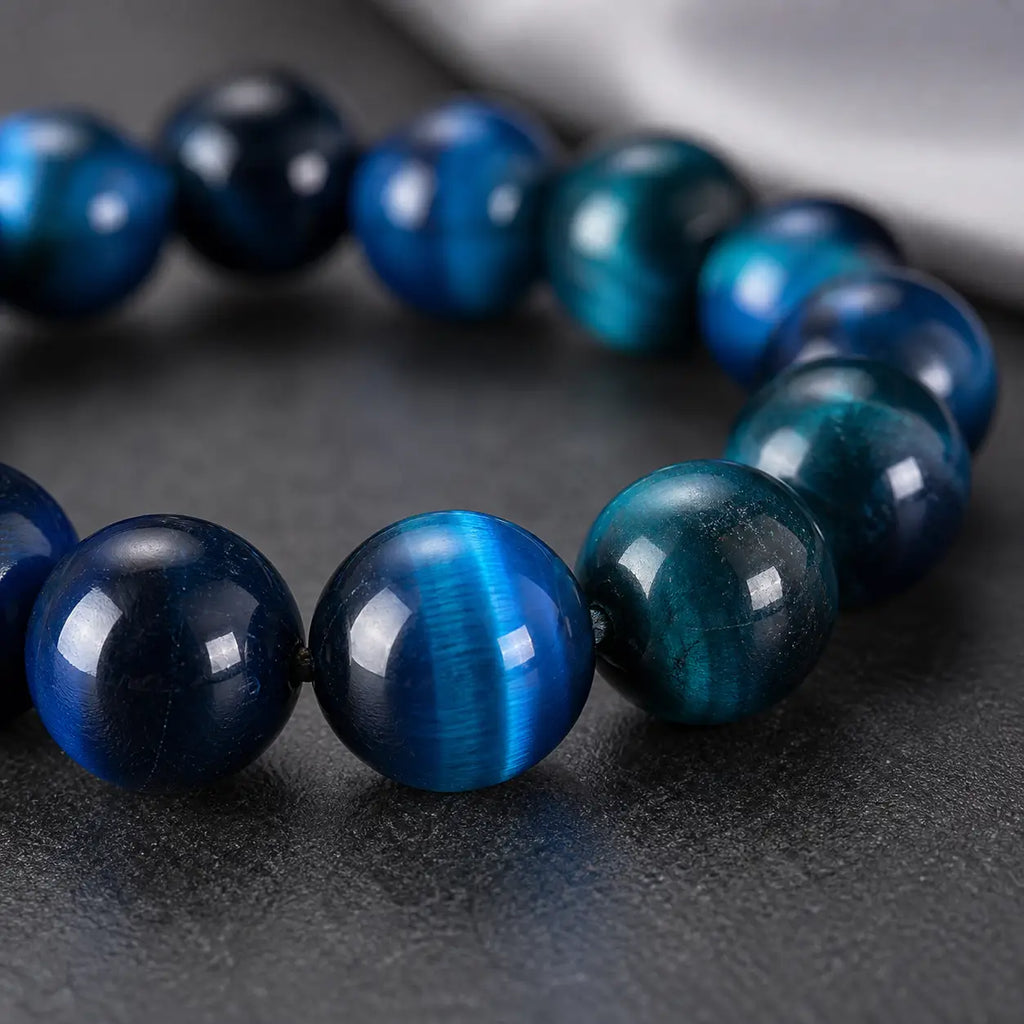 Song Yne Blue Tiger Eye Protection & Calm Bracelet
