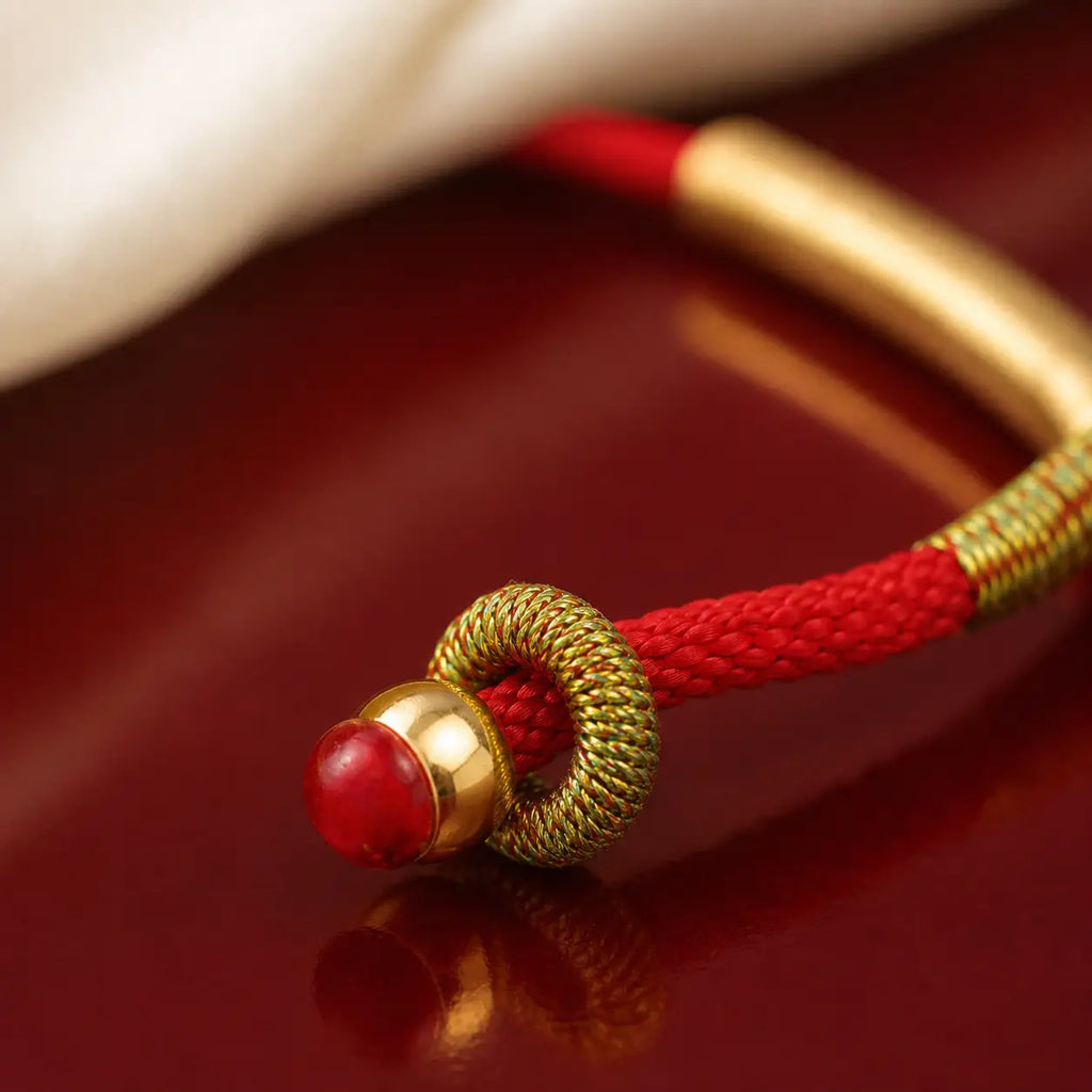 Song Yne Tibetan Om Mani Padme Hum Lucky Red String Bracelet