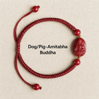 Song Yne Chinese Zodiac Natal Buddha Cinnabar Protection Bracelet