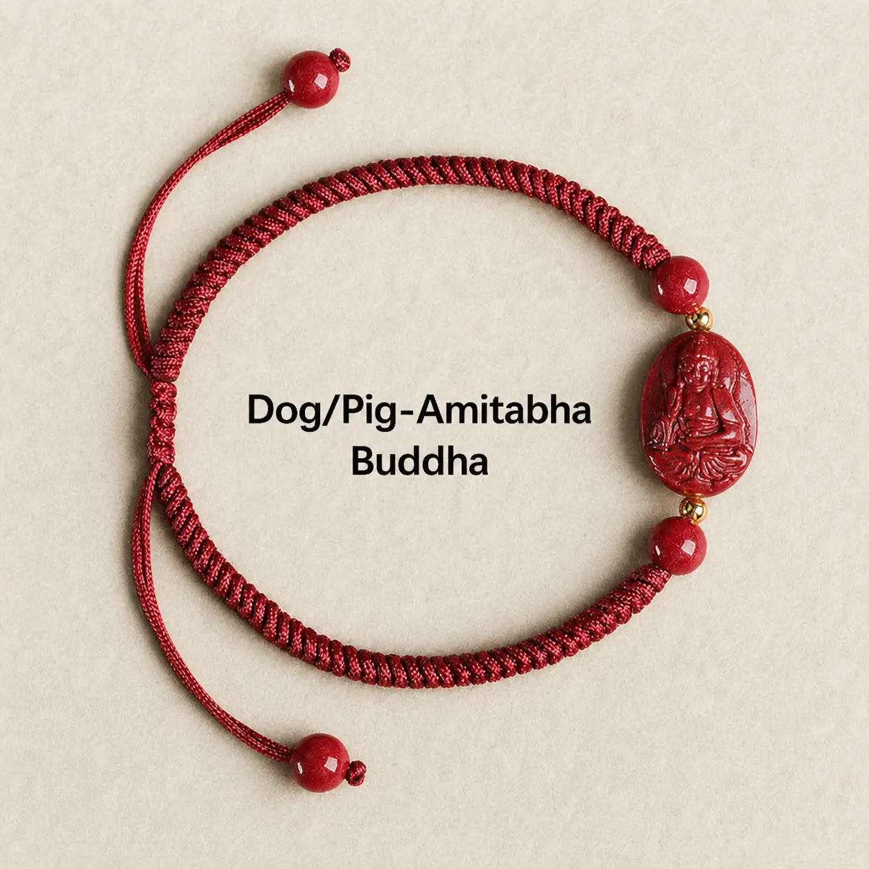 Song Yne Chinese Zodiac Natal Buddha Cinnabar Protection Bracelet
