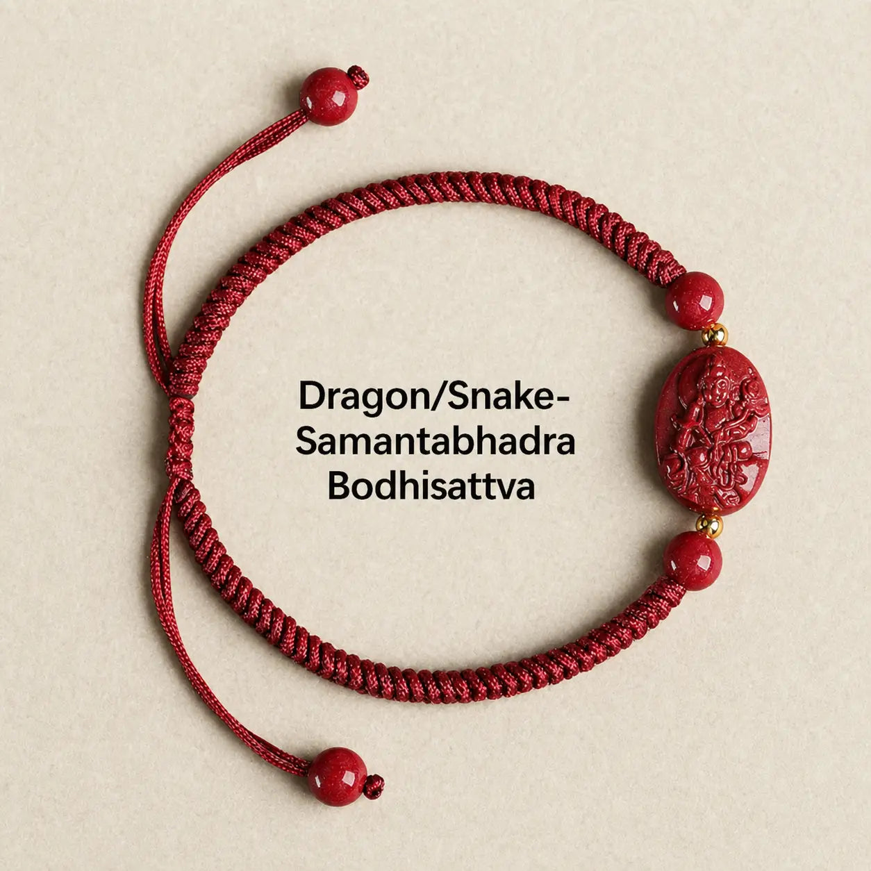 Song Yne Chinese Zodiac Natal Buddha Cinnabar Protection Bracelet