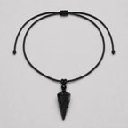 Song Yne Natural Stone Pointed Energy Pendant Necklace