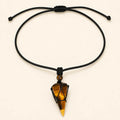 Song Yne Natural Stone Pointed Energy Pendant Necklace