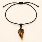 Song Yne Natural Stone Pointed Energy Pendant Necklace