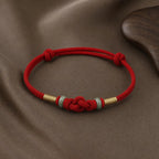 Song Yne Jade Fortune Knot Red String Couple Bracelet